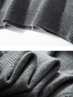 LanlyCashmere Men’s Cashmere Sweater – Classic Crew Neck Knit Pullover