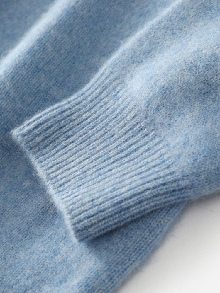 LanlyCashmere Men’s Classic Crew Neck Cashmere Sweater