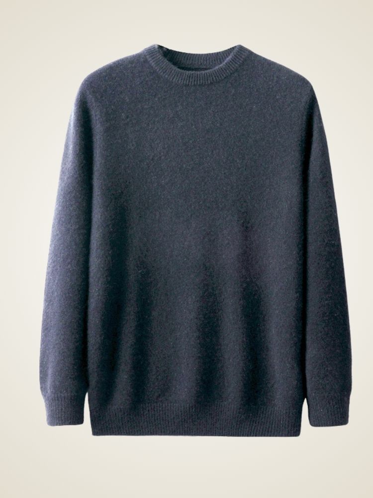 LanlyCashmere Men’s Classic Crew Neck Cashmere Sweater