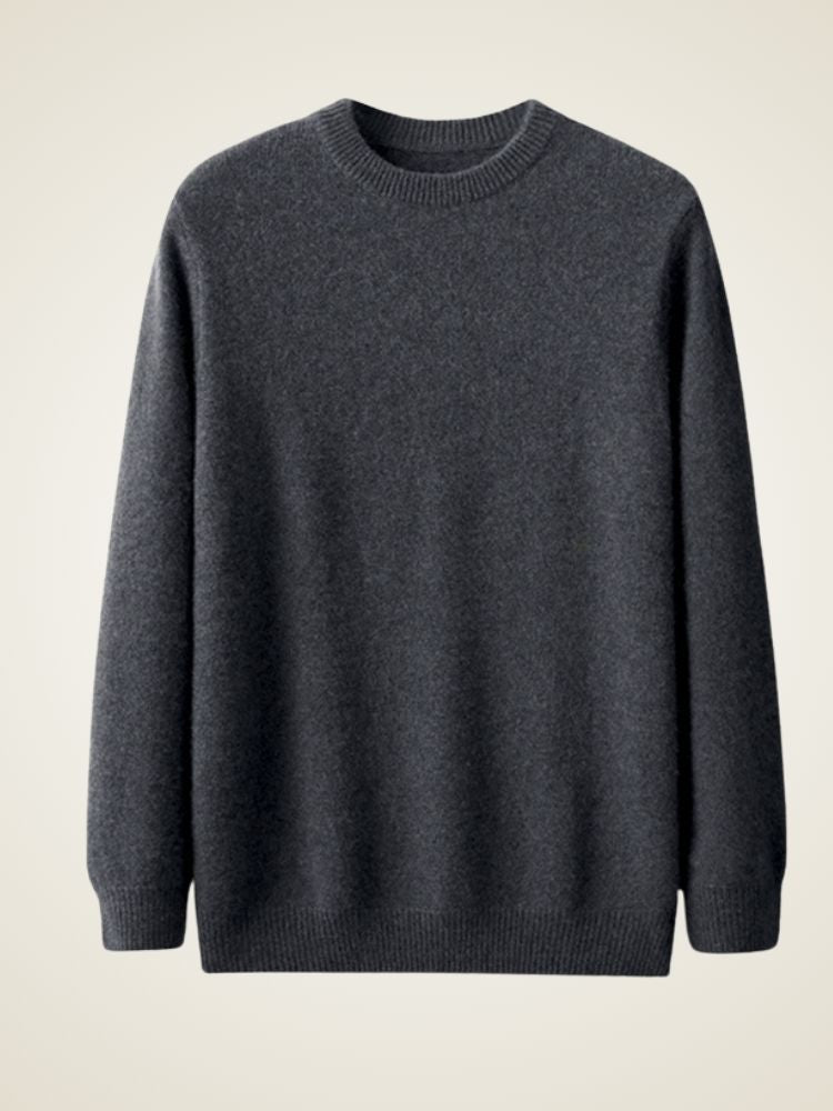 LanlyCashmere Men’s Classic Crew Neck Cashmere Sweater