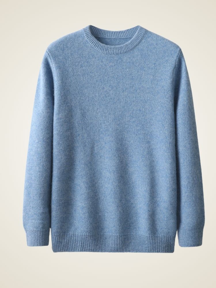 LanlyCashmere Men’s Classic Crew Neck Cashmere Sweater