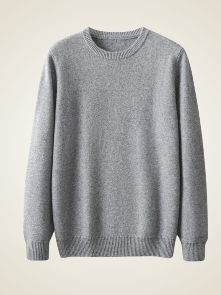 LanlyCashmere Men’s Classic Crew Neck Cashmere Sweater