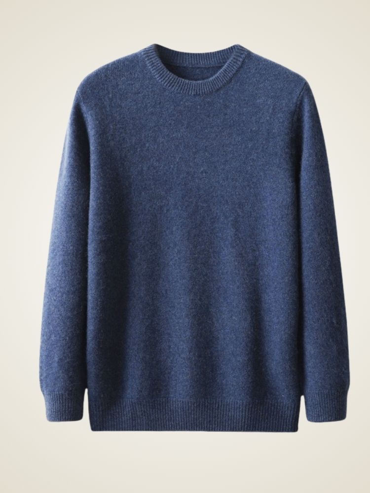 LanlyCashmere Men’s Classic Crew Neck Cashmere Sweater