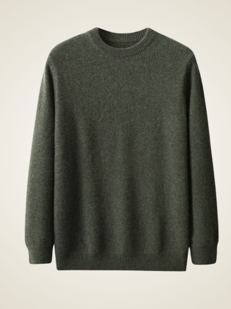 LanlyCashmere Men’s Classic Crew Neck Cashmere Sweater