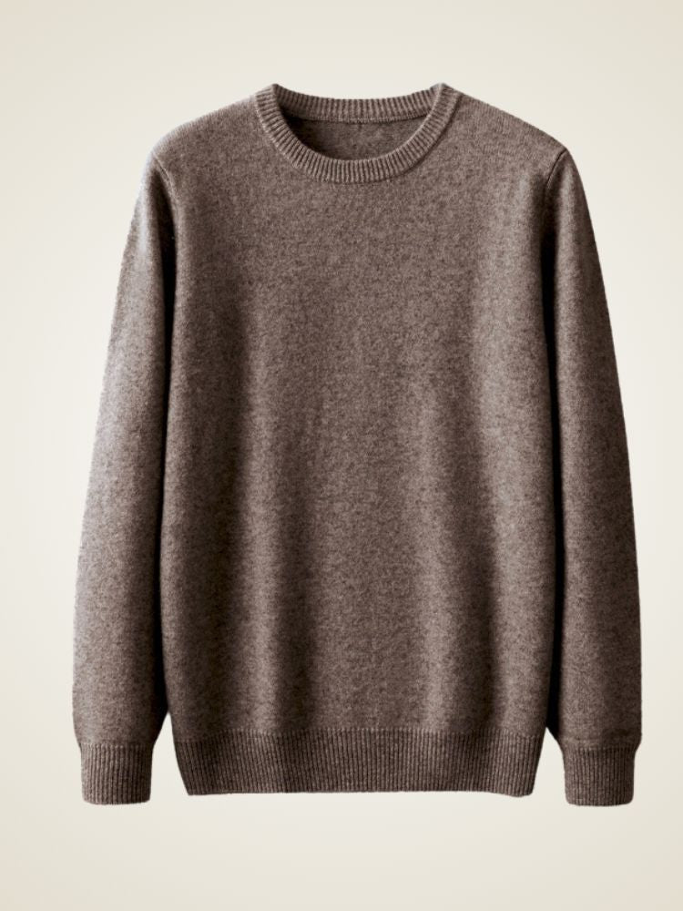 LanlyCashmere Men’s Classic Crew Neck Cashmere Sweater