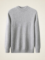 LanlyCashmere Men’s Mock Neck Cashmere Sweater – Lightweight Luxury Knit