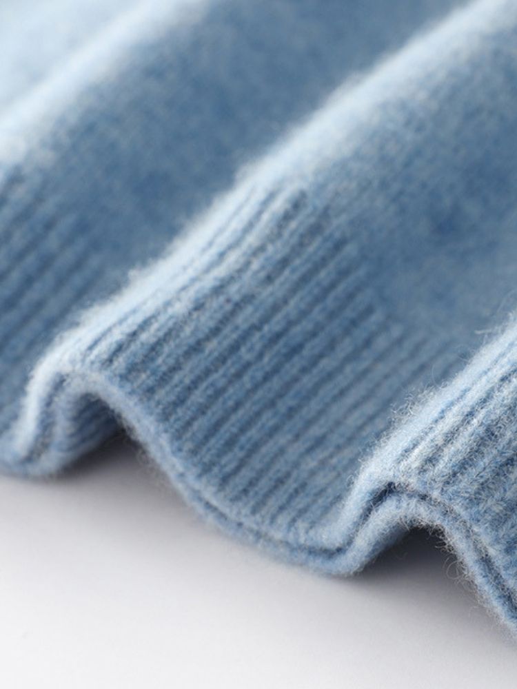 LanlyCashmere Men’s Mock Neck Cashmere Sweater – Lightweight Luxury Knit
