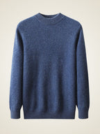 LanlyCashmere Men’s Mock Neck Cashmere Sweater – Lightweight Luxury Knit