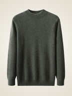 LanlyCashmere Men’s Mock Neck Cashmere Sweater – Lightweight Luxury Knit