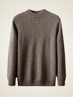 LanlyCashmere Men’s Mock Neck Cashmere Sweater – Lightweight Luxury Knit