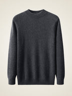 LanlyCashmere Men’s Mock Neck Cashmere Sweater – Lightweight Luxury Knit