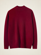 LanlyCashmere Men’s Mock Neck Cashmere Sweater – Lightweight Luxury Knit Pullover