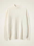 LanlyCashmere Men’s Mock Neck Cashmere Sweater – Lightweight Luxury Knit Pullover