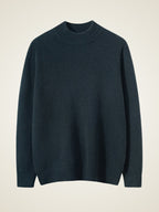 LanlyCashmere Men’s Mock Neck Cashmere Sweater – Luxury Knit Pullover