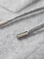 LanlyCashmere Men's Pullover Cashmere Hoodie Set Knit Tracksuit