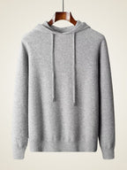 LanlyCashmere Men's Pullover Cashmere Hoodie Set Knit Tracksuit