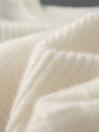 LanlyCashmere Men's Textured Crew Neck Cashmere Sweater