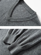 LanlyCashmere Men’s V-Neck Cashmere Sweater – Classic Luxury Knit