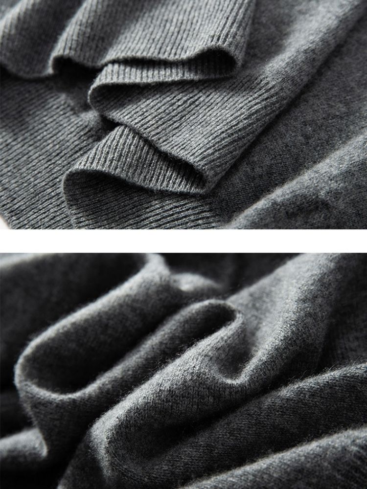 LanlyCashmere Men’s V-Neck Cashmere Sweater – Classic Luxury Knit