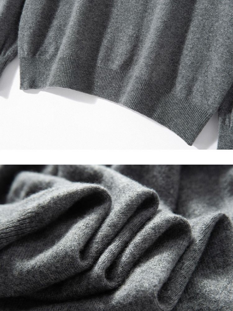 LanlyCashmere Men’s V-Neck Cashmere Sweater – Classic Luxury Knit