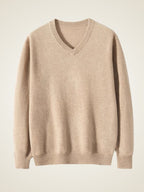 LanlyCashmere Men’s V-Neck Cashmere Sweater – Classic Luxury Knit
