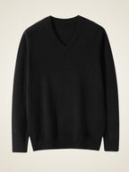 LanlyCashmere Men’s V-Neck Cashmere Sweater – Classic Luxury Knit