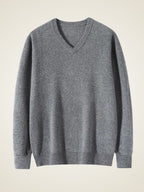 LanlyCashmere Men’s V-Neck Cashmere Sweater – Classic Luxury Knit