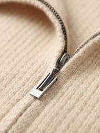 LanlyCashmere Men’s Zip-Up Cashmere Sweater 