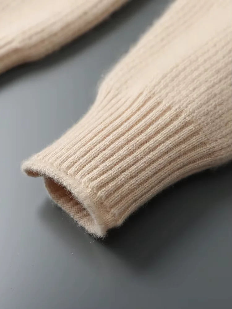 LanlyCashmere Men’s Zip-Up Cashmere Sweater 