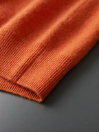 LanlyCashmere Men's Zip Up Cashmere Cardigan Stand Collar