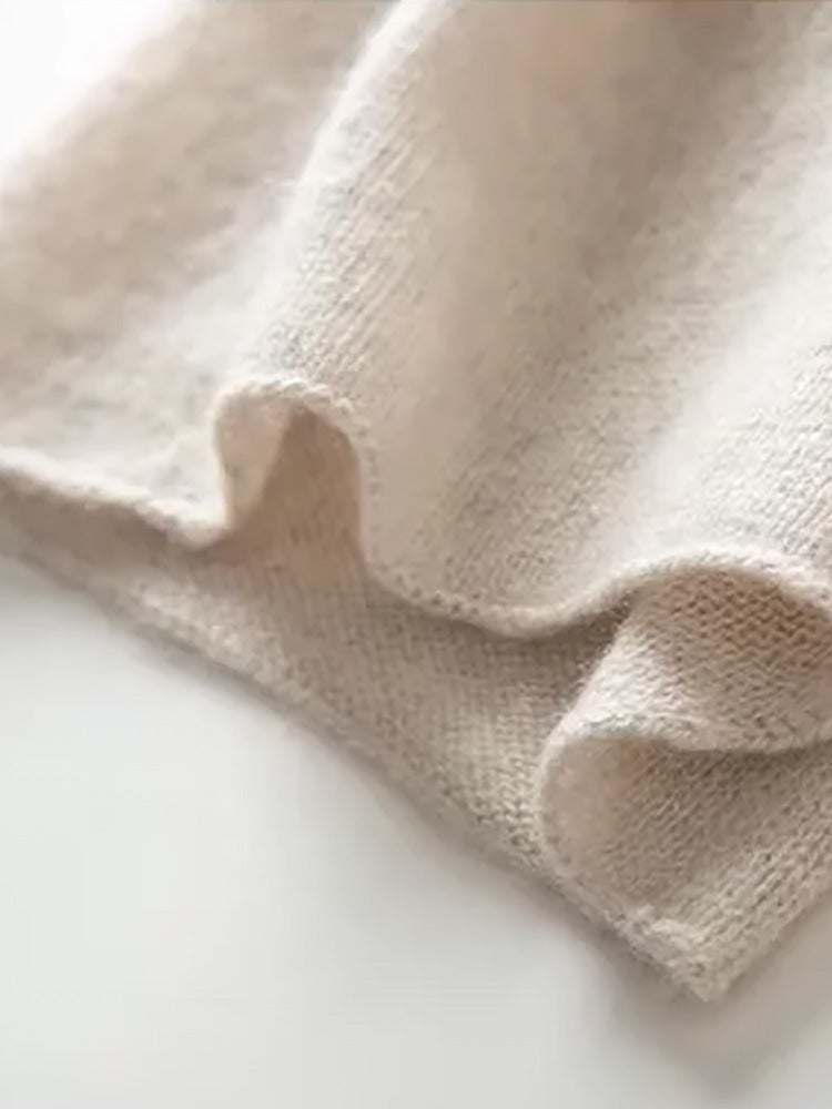 LanlyCashmere Minimalist Cashmere Neck Warmer Soft Infinity Scarf