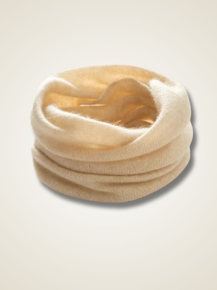 LanlyCashmere Minimalist Cashmere Neck Warmer Soft Infinity Scarf