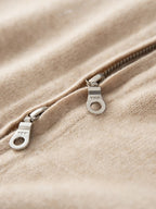 LanlyCashmere Pure Cashmere Zip-Up Hoodie – Luxury Knit Sweater for Women