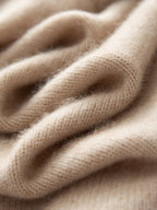 LanlyCashmere Pure Cashmere Zip-Up Hoodie – Luxury Knit Sweater for Women