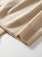 LanlyCashmere Sleeved Cashmere Poncho – Luxury Open Front Wrap for Women