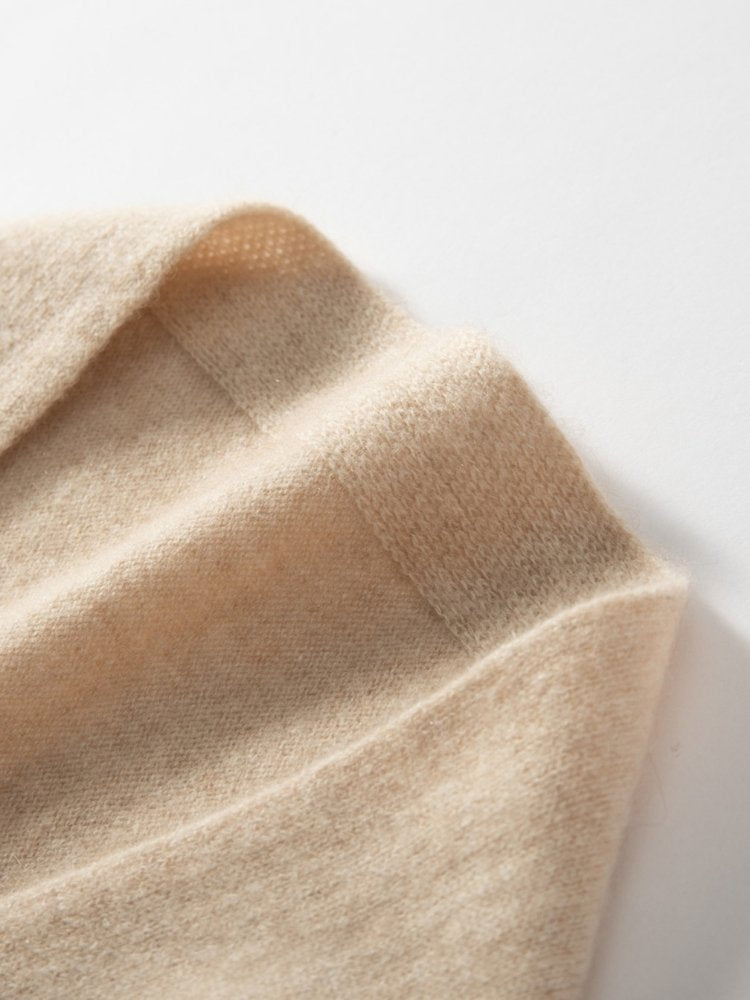 LanlyCashmere Sleeved Cashmere Poncho – Luxury Open Front Wrap for Women