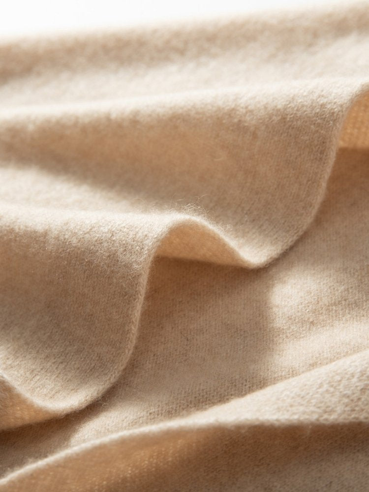 LanlyCashmere Sleeved Cashmere Poncho – Luxury Open Front Wrap for Women
