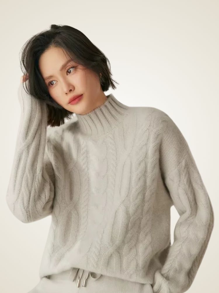 LanlyCashmere Winter Cashmere Sweater Women