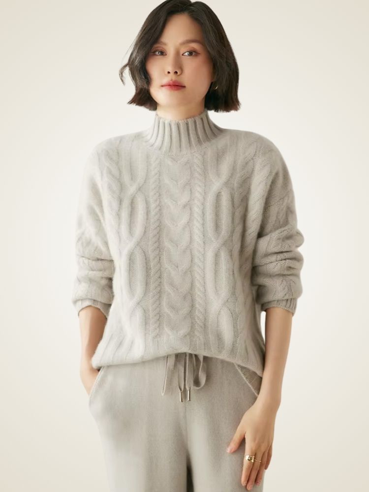 LanlyCashmere Winter Cashmere Sweater Women