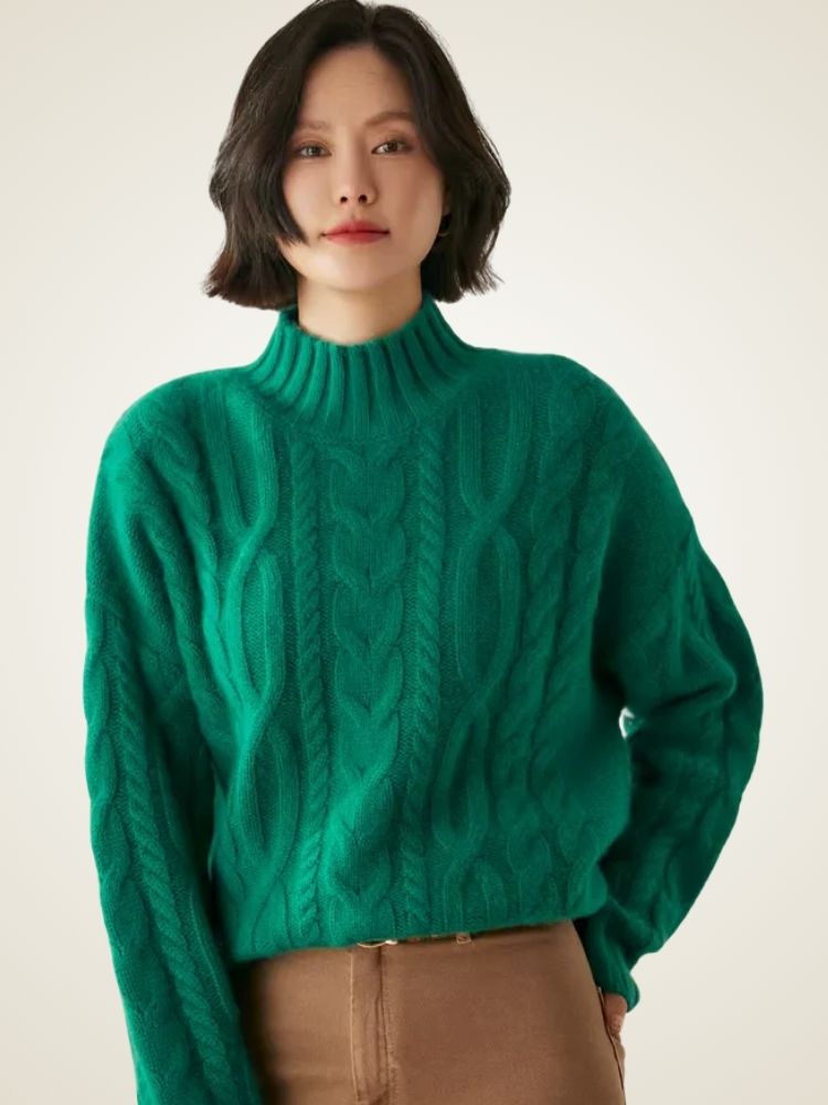LanlyCashmere Winter Cashmere Sweater Women