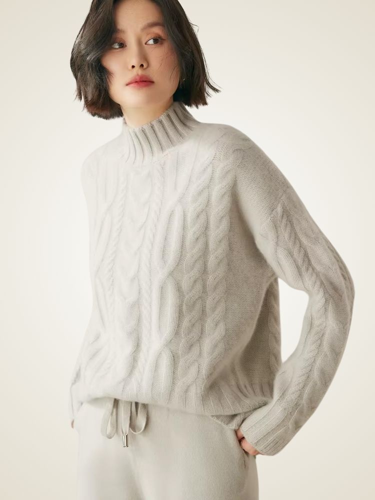 LanlyCashmere Winter Cashmere Sweater Women