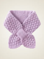 LanlyCashmere Women's Cashmere Honeycomb Knit Neck Warmer Scarf