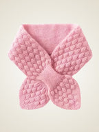 LanlyCashmere Women's Cashmere Honeycomb Knit Neck Warmer Scarf