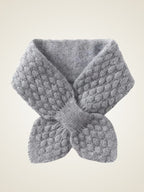 LanlyCashmere Women's Cashmere Honeycomb Knit Neck Warmer Scarf