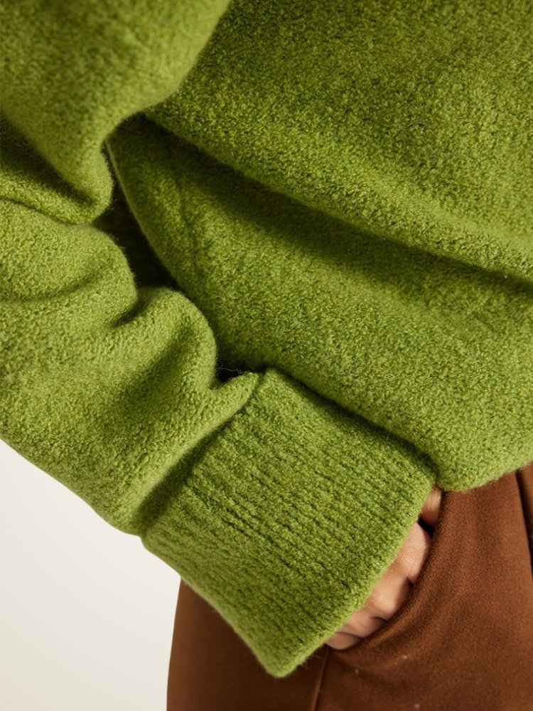 LanlyCashmere Women’s Cashmere Polo Sweater – Two Tone Collared Knit Pullover
