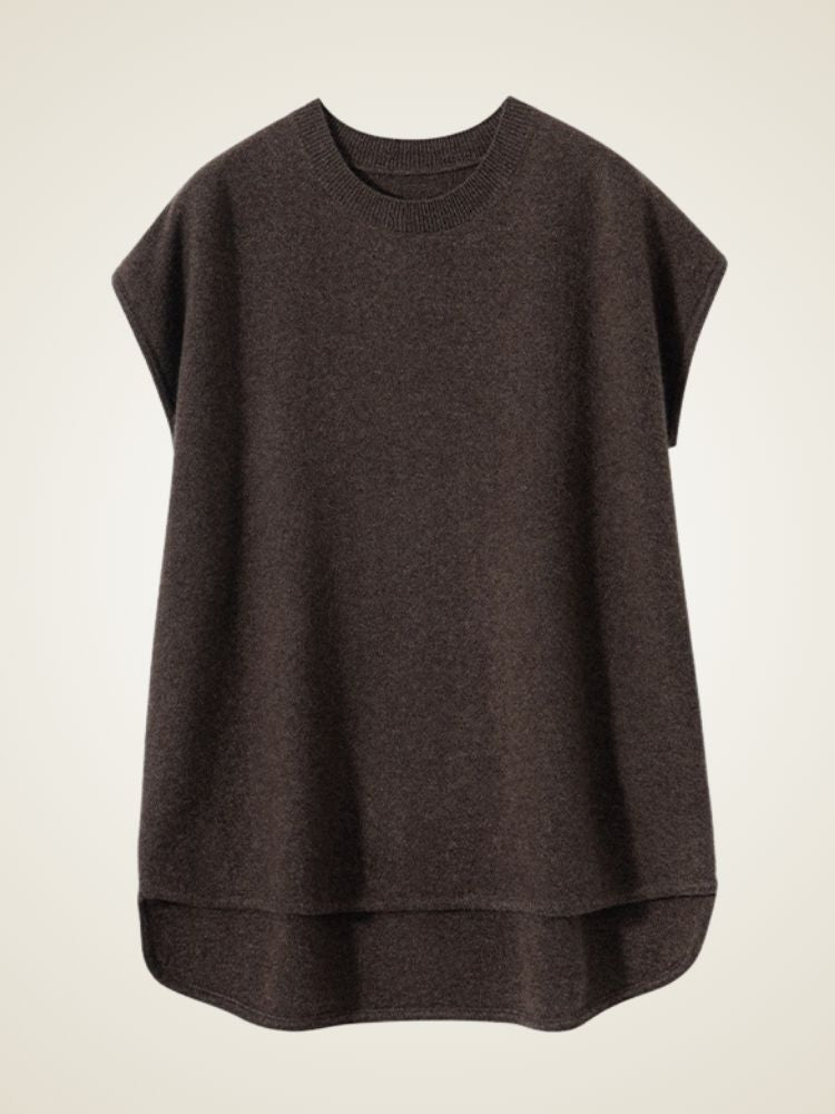 LanlyCashmere Women's Cashmere Short Sleeve Sweater Knit Top