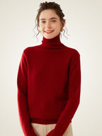 LanlyCashmere Women's Cashmere Turtleneck Sweater Soft Pullover