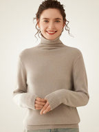LanlyCashmere Women's Cashmere Turtleneck Sweater Soft Pullover