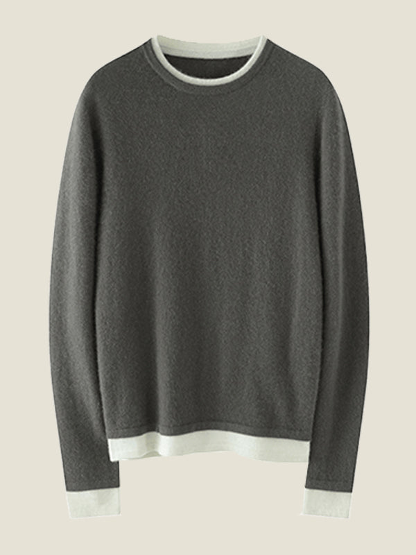 LanlyCashmere Women's Crew Neck Cashmere Sweater 