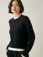 LanlyCashmere Women's Crew Neck Cashmere Sweater 